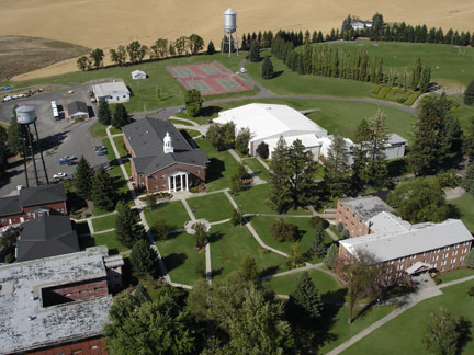 Upper Columbia Academy from the air.
